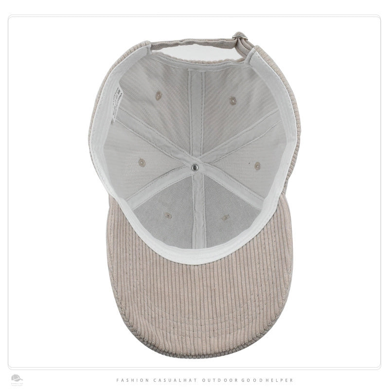 Unisex Elegant Lady Solid Color Curved Eaves Baseball Cap