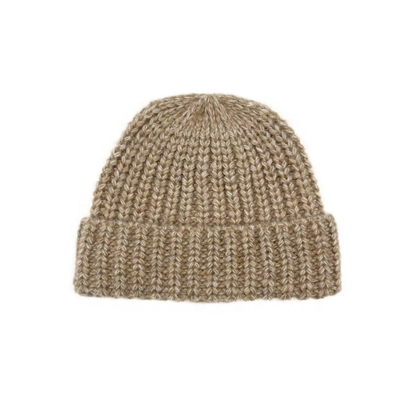 Women's Elegant Basic Solid Color Eaveless Wool Cap