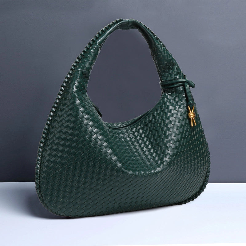 Woven Women's Bag New Fashion Large Capacity Handbag Korean Commuter Leisure Manufacturers Fashion Shoulder Bag