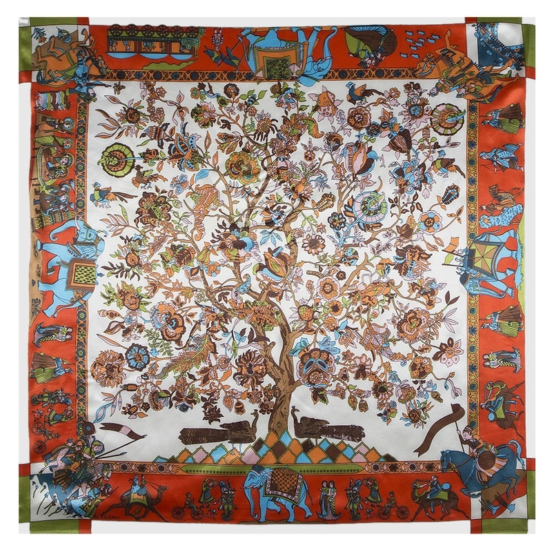 Women's Streetwear Tree Polyester Crochet Lace Silk Scarf