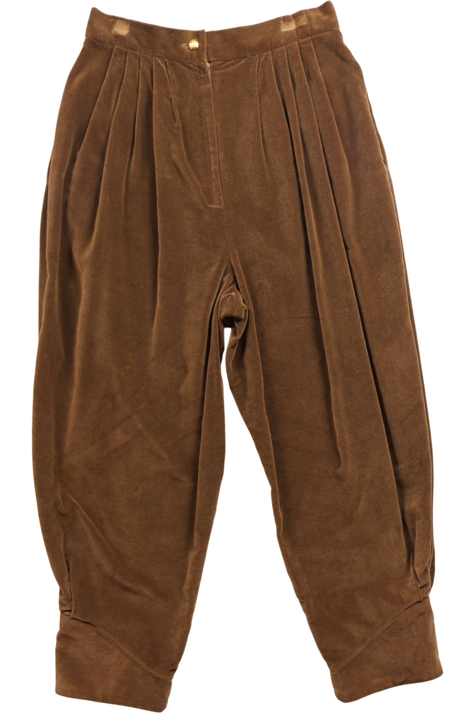 Jeff Banks Velvet Pleated Front Trousers