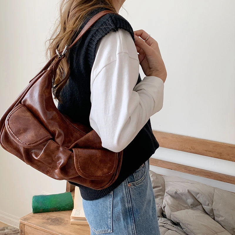 High-end Fashion Portable Underarm Bag For Women New Trendy Simple Commuter Shoulder Messenger Bag