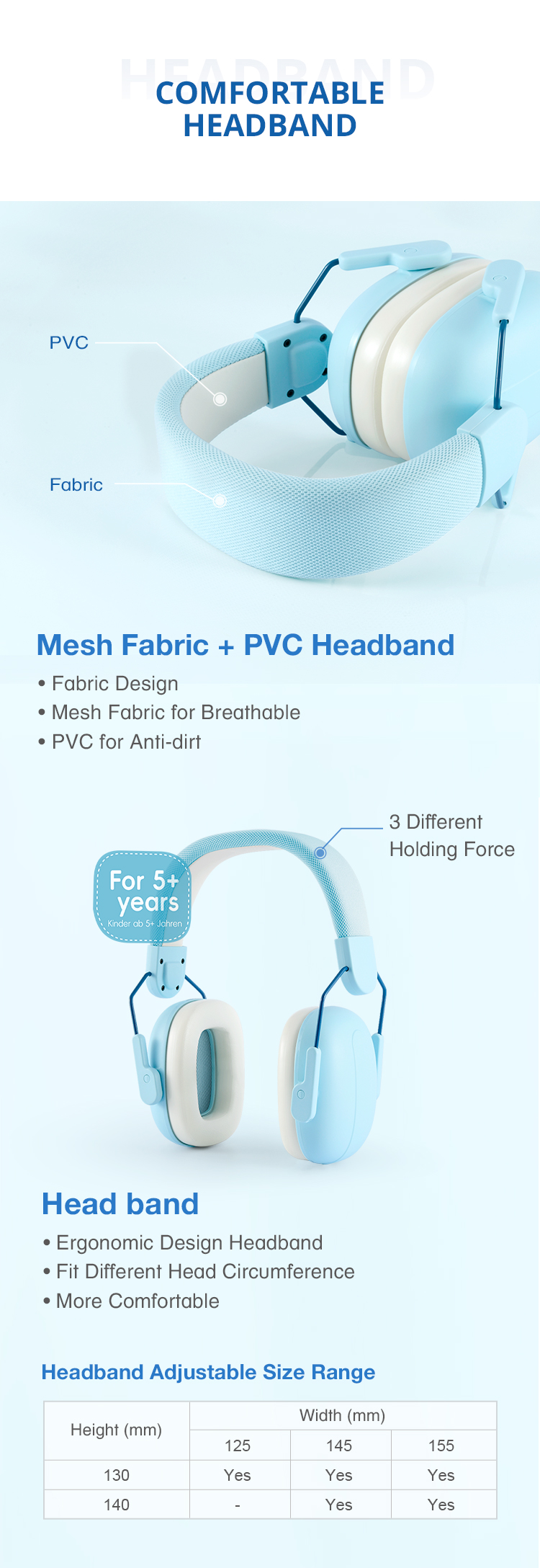 Hearing protector ear muff kids teen over ear safe headphone for outdoor activities
