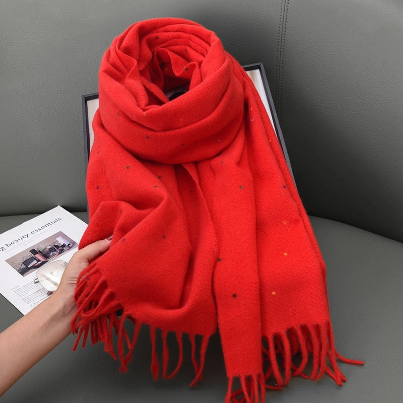Women's Basic Solid Color Polyester Scarf