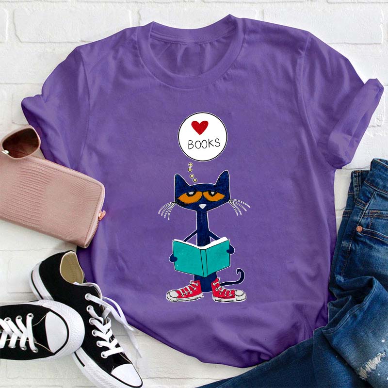 Love Books Teacher T-Shirt