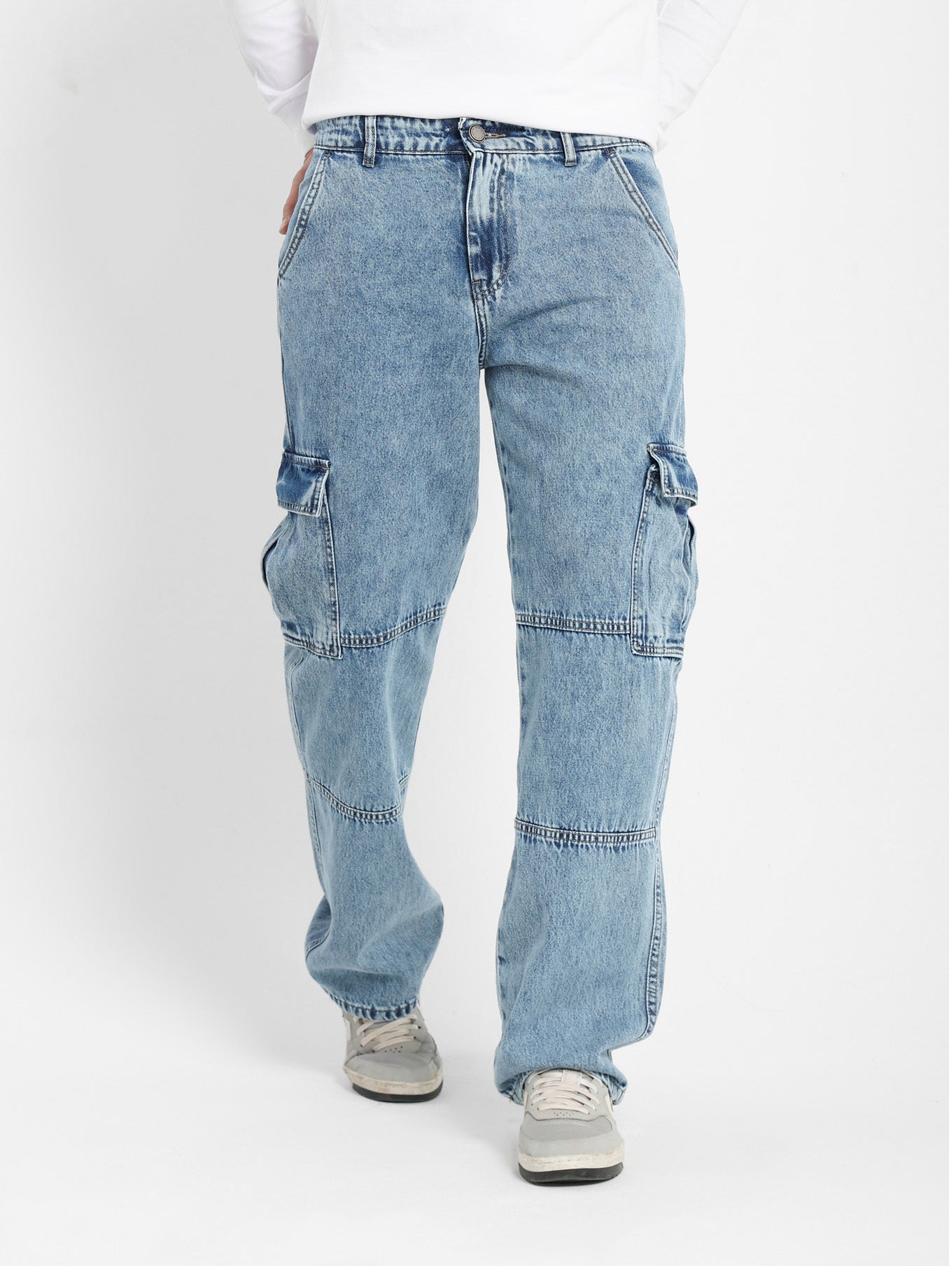Casual Cargo Denim Jeans