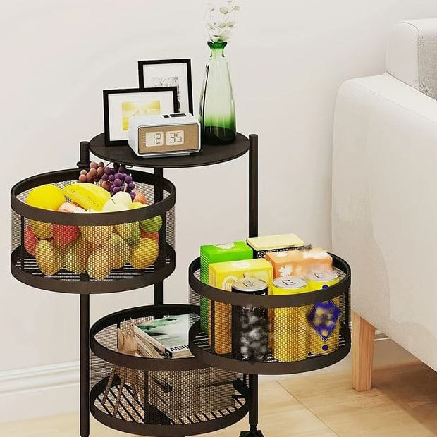 3-Tier Metal Vegetable Basket By Matrix