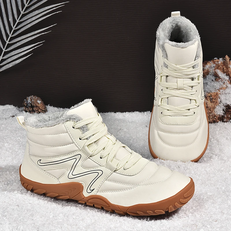 oxford Winter Boots For Men Snow Outdoor Non-slip Warm Fur Casual Sneakers Plus Size  Ankle Boots Hiking Shoes  safety shoes men