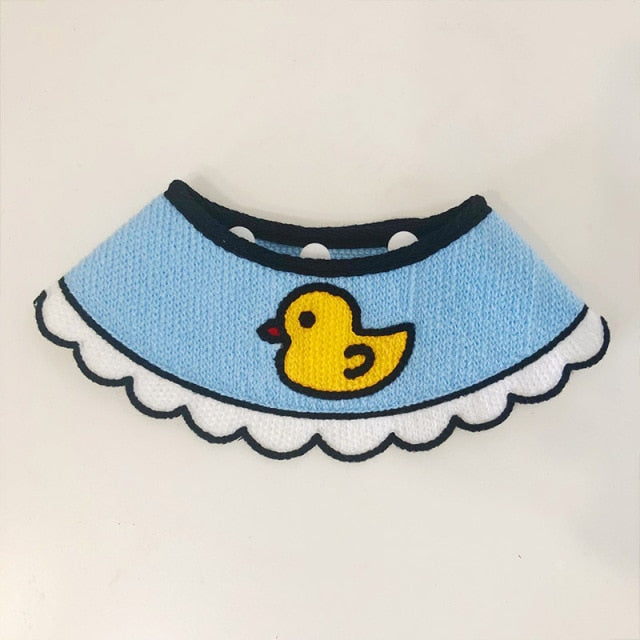 Cartoon Dog Cat Bandana Bibs