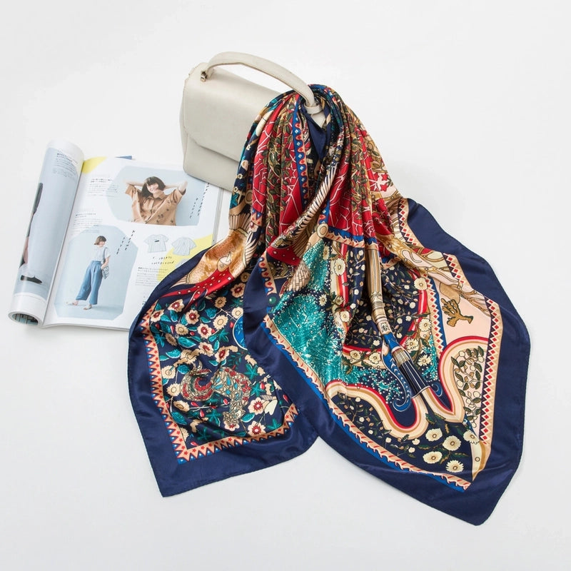 Women's Retro Ethnic Style Geometric Polyester Kerchief