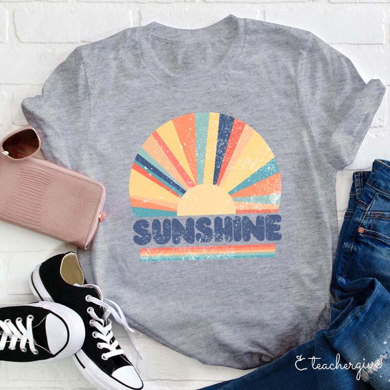 Sunshine Rainbow Teacher T-Shirt