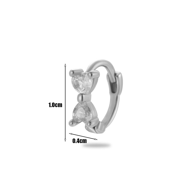 1 Piece Minimalist Classic Style Round Plating Inlay Copper Zircon 18k Gold Plated Ear Studs