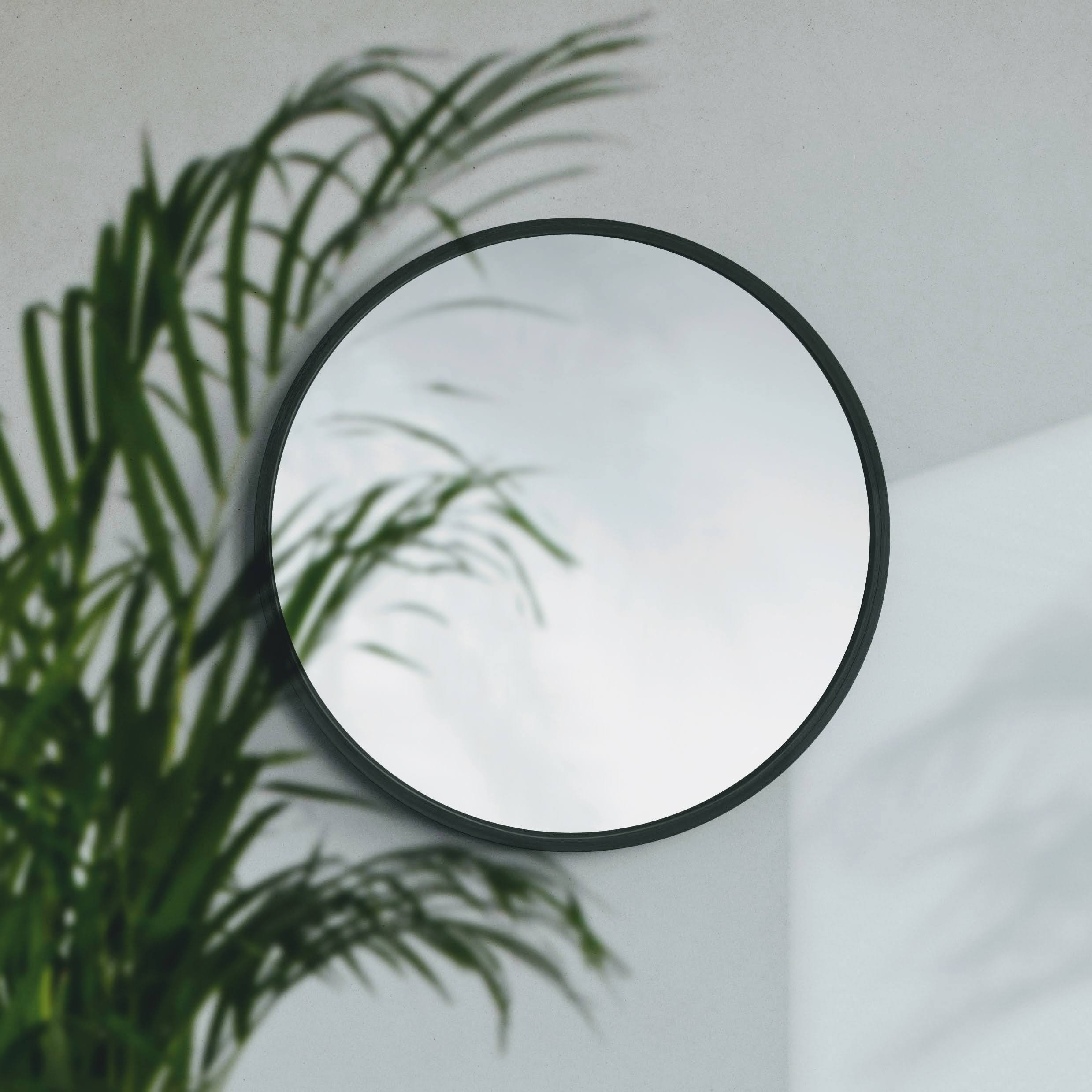 Mira Round Wall Mirror: Decorative Full Length Wall Mirror | Extra Large For Dressing Bathroom Bedroom [45cm/18in. 60cm/24in. 90cm/35in Dia]