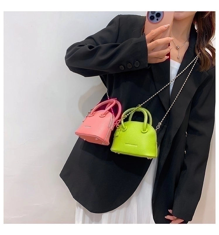 Women's All Seasons Pu Leather Fashion Shoulder Bag Handbag Dome Bag