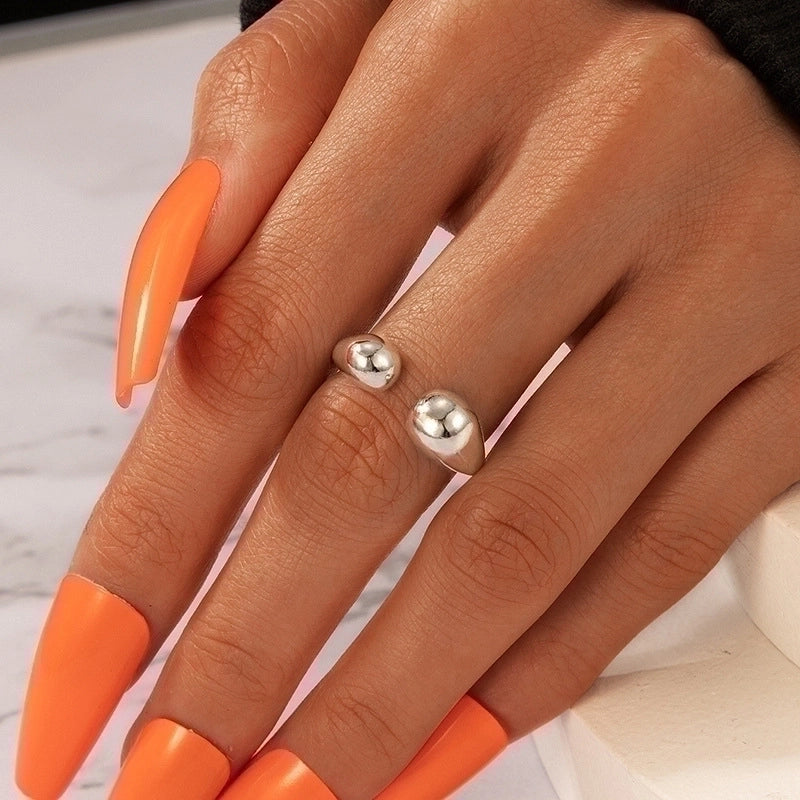 Minimalist Geometric Alloy Plating No Inlaid