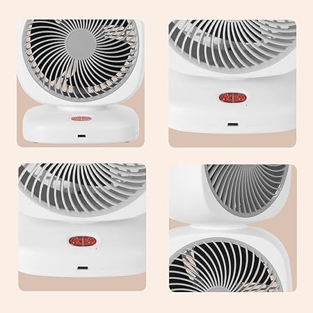 Dual Head Tower Fan. Portable Desk Fan