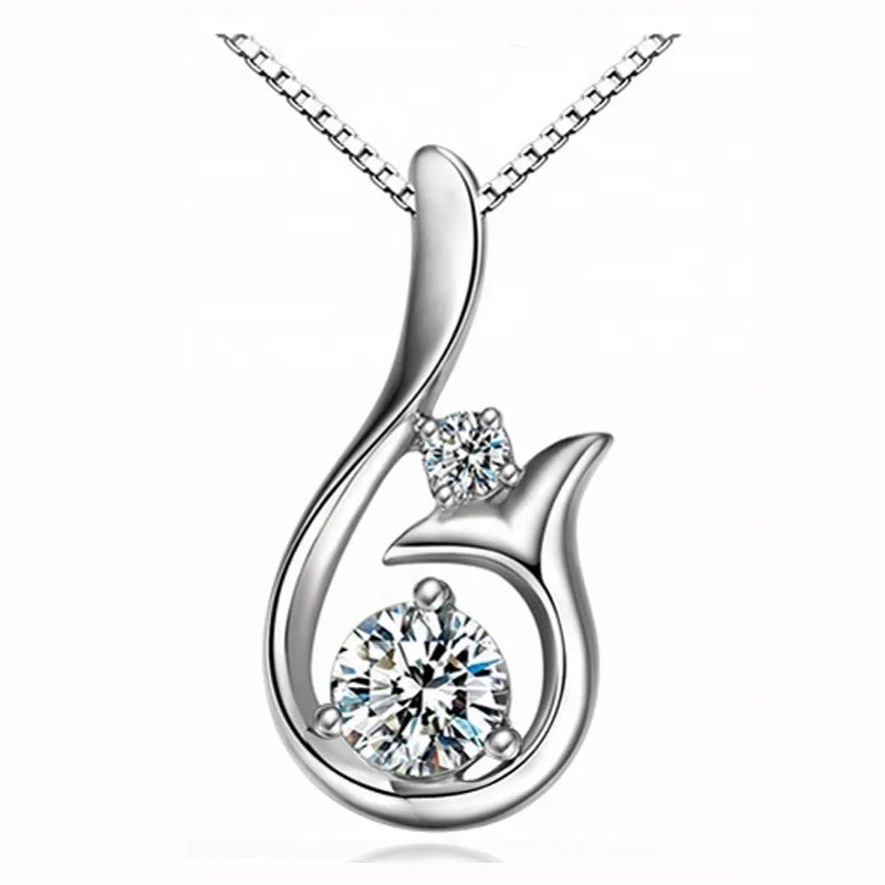 Mermaid Pendant Female Short Clavicle Chain 925 Silver Necklace yiwu Manufacturer