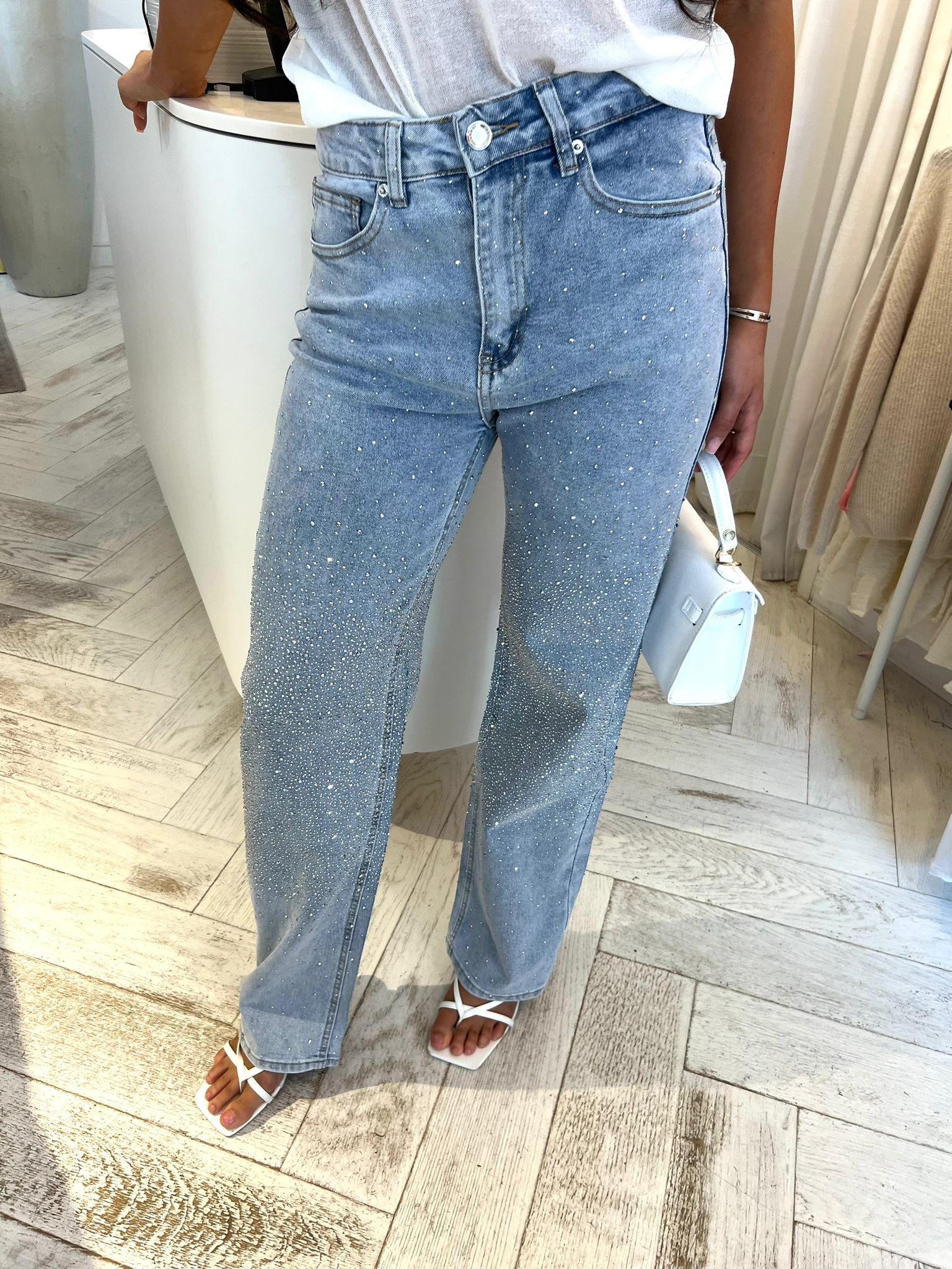 Noa Strass Straight Leg Jeans Light Blue