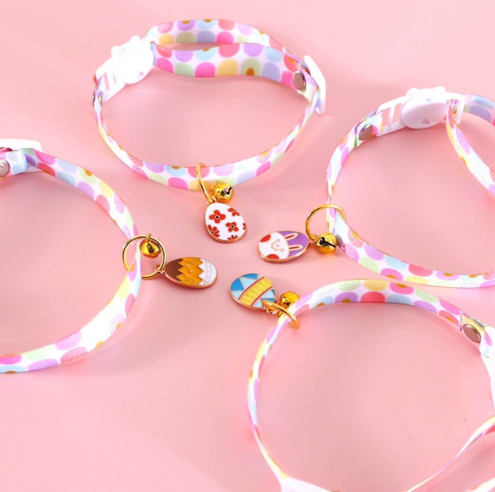 Easter Egg Design Adjustable Pet Collar