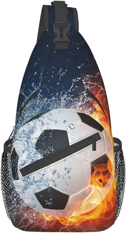 Football Chest Bag Basketball Rugby Baseball Sports Mushroom Chrysanthemum Boys And Girls Adult Shoulder Messenger Bag