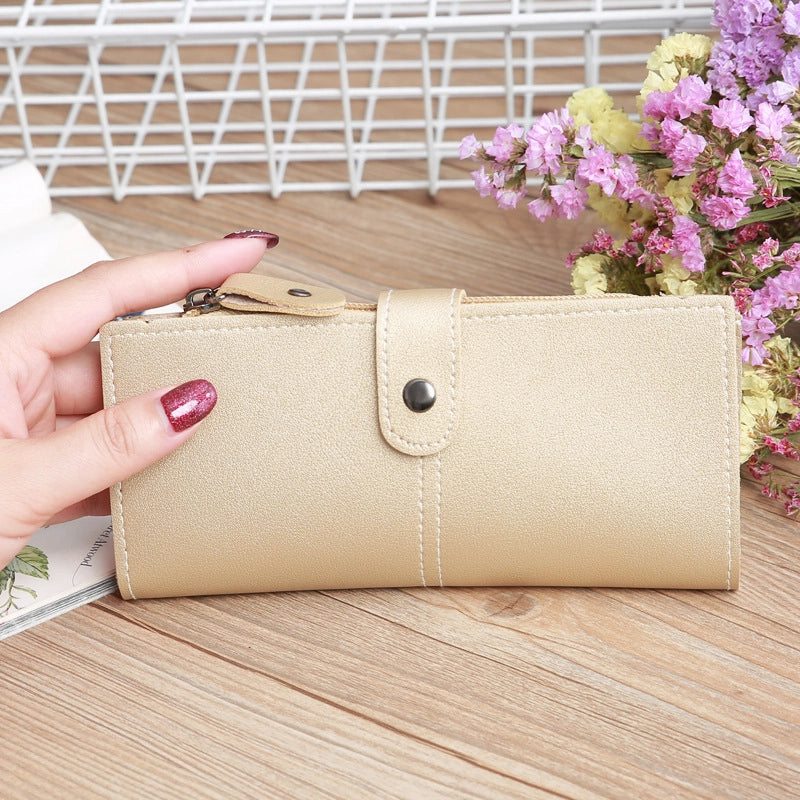 Women's Multi-function Zipper Multi-card Position Buckle Zipper Wallet