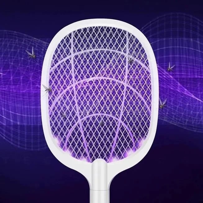 2-in-1 Electric Swatter & Night Mosquito Killing Lamp