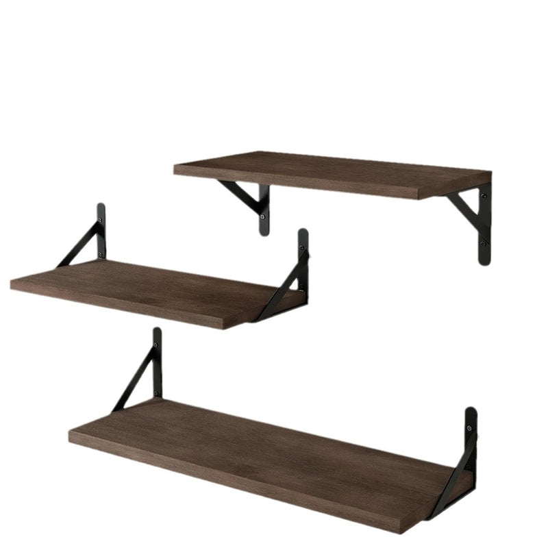 Casual Elegant Pastoral Solid Color Paulownia Iron Storage Rack