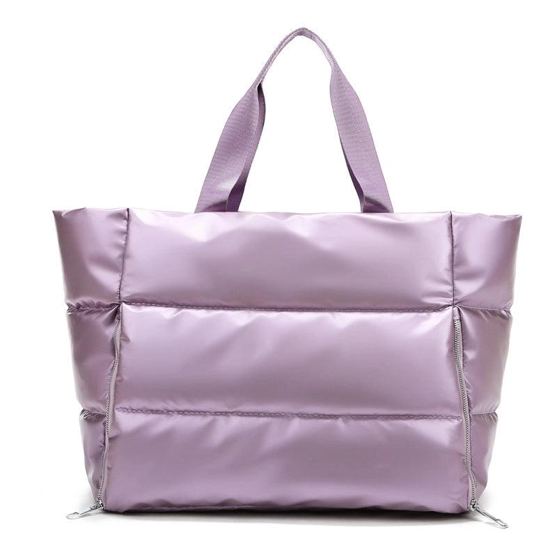 Unisex Fashion Solid Color Nylon Waterproof Travel Bags