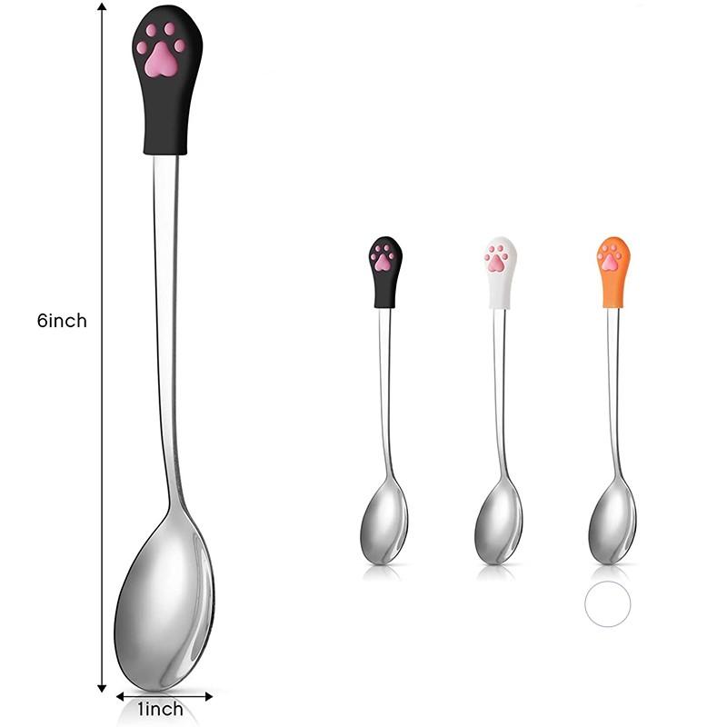 Stainless Steel Food Spoon with Cat Claw