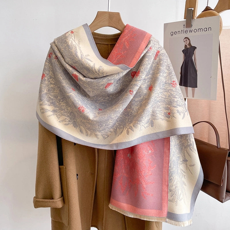 Women's Retro Sweet Color Block Rayon Scarf