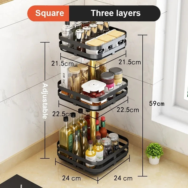 360° Rotatable Metal Storage Organizer by MATRIX