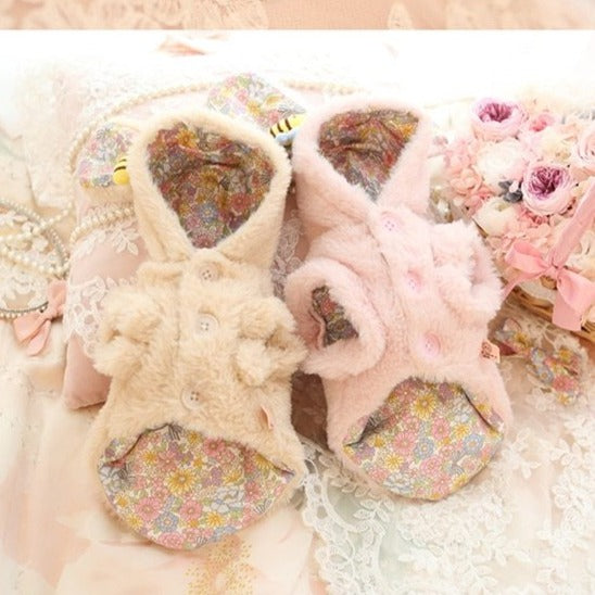 Fleece Rabbit Design Dog Cat Coat