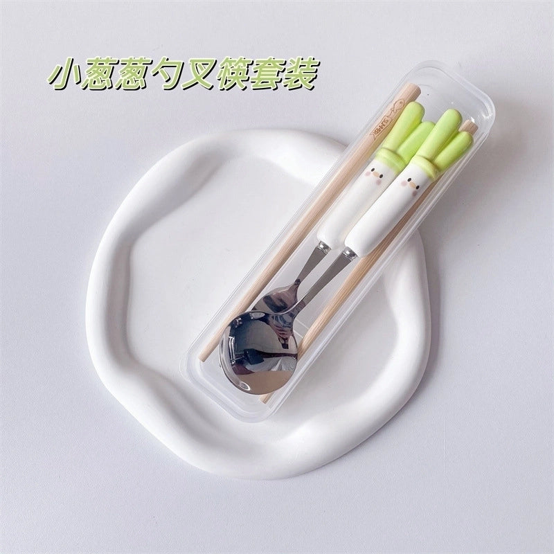 Cartoon Cute Frog Crocodile 430 Stainless Steel Ceramics Tableware