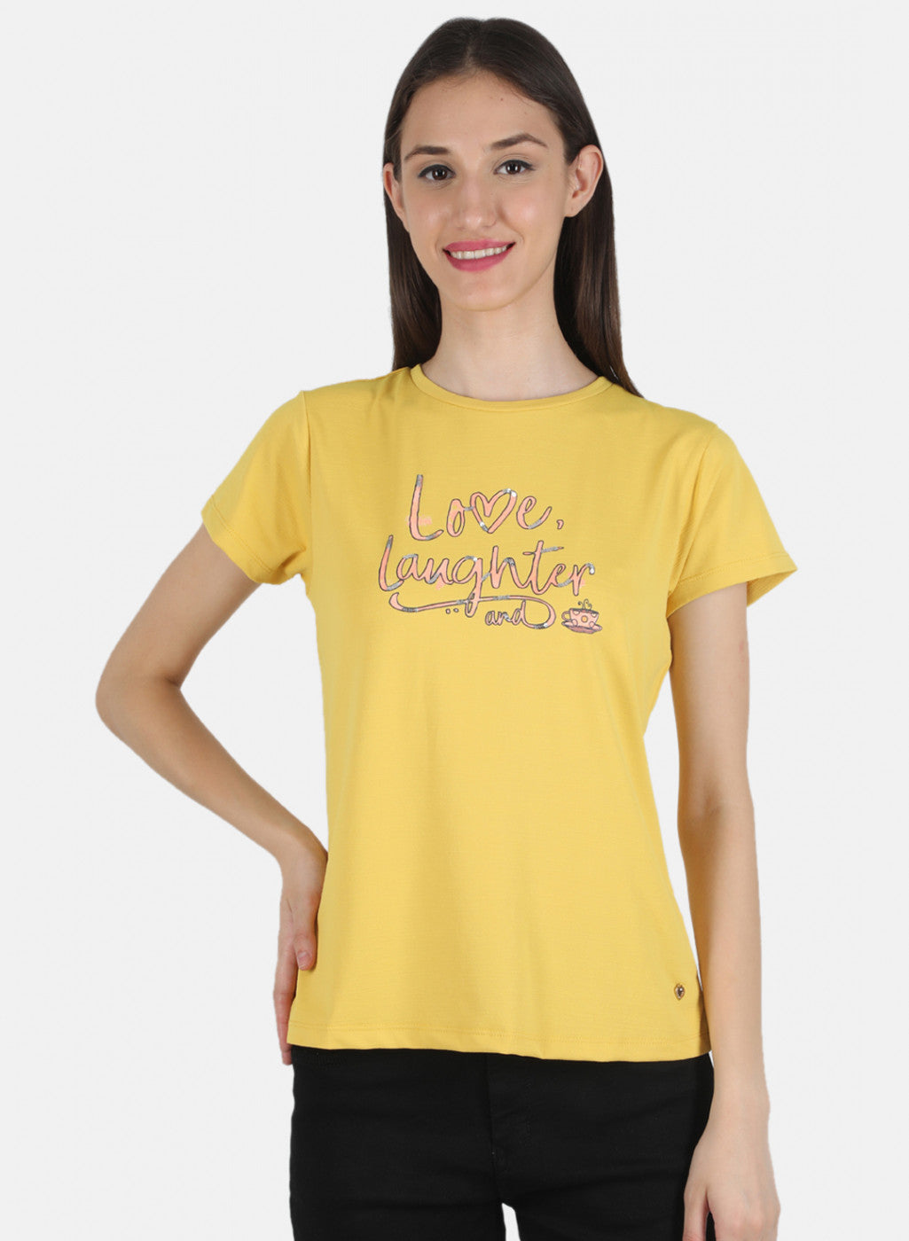 Women Mustard Printed Top