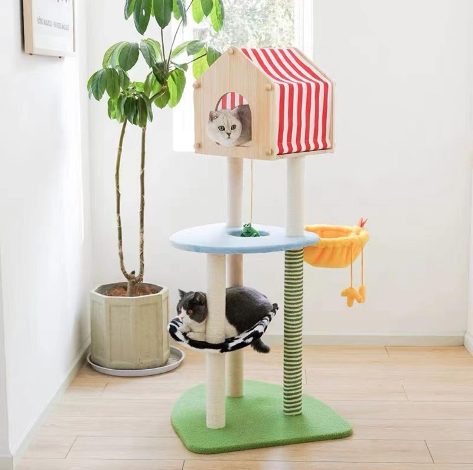 Farm Vibe Cat Tree Climbing Frame With Scratching Posts