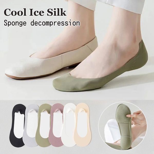 ✨Last day sale 49% off✨Non-slip Invisible Ice Silk Socks(The discount will take effect at payment)