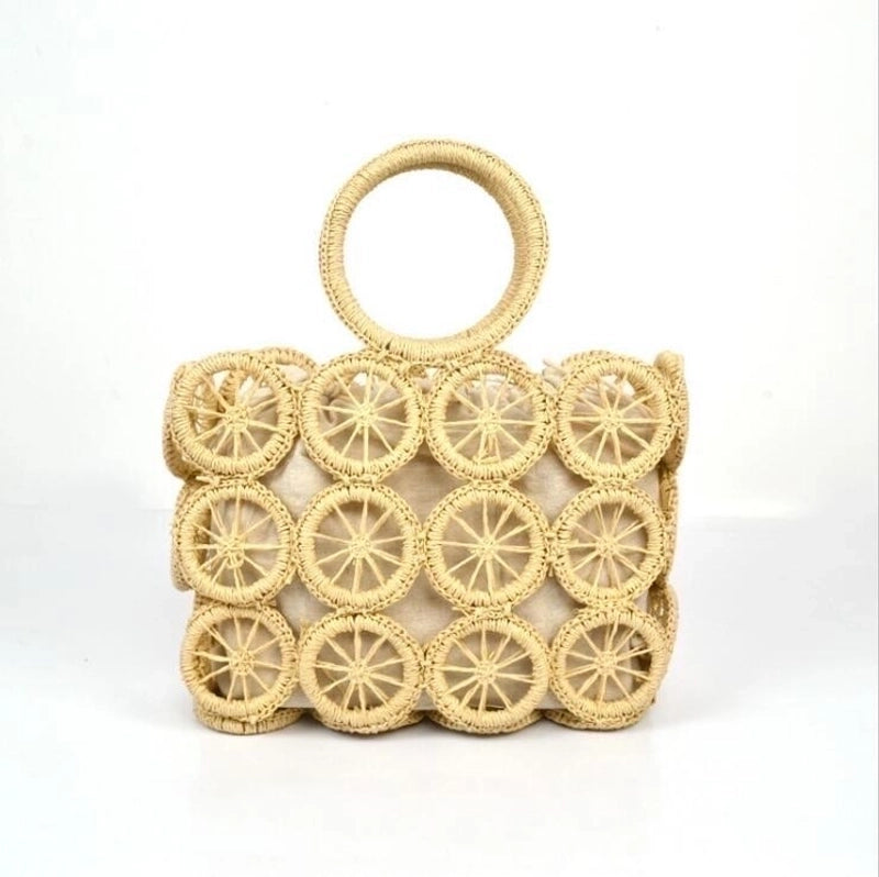 Women's Medium All Seasons Straw Vacation Handbag