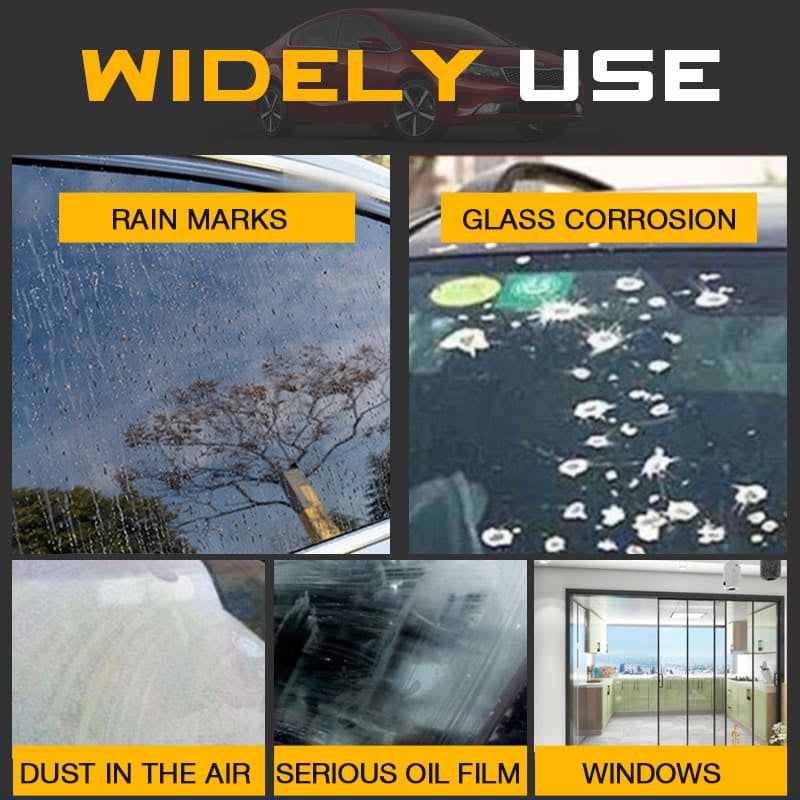 Glass Oil Film Removing Paste(Complimentary Sponge Cleaning)
