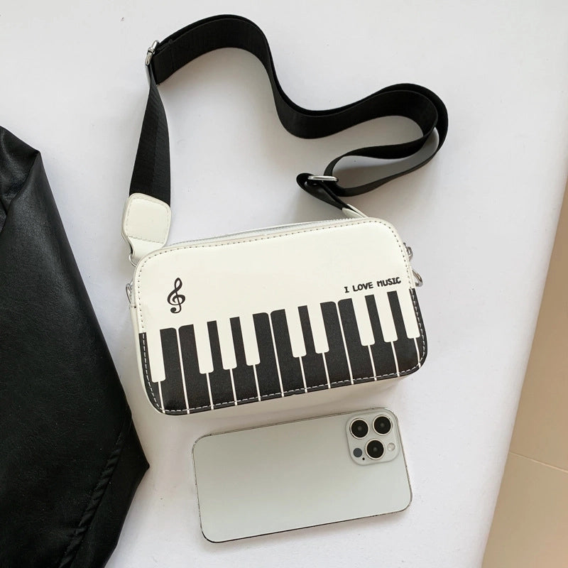 Women's Small Pu Leather Color Block Streetwear Magnetic Buckle Shoulder Bag
