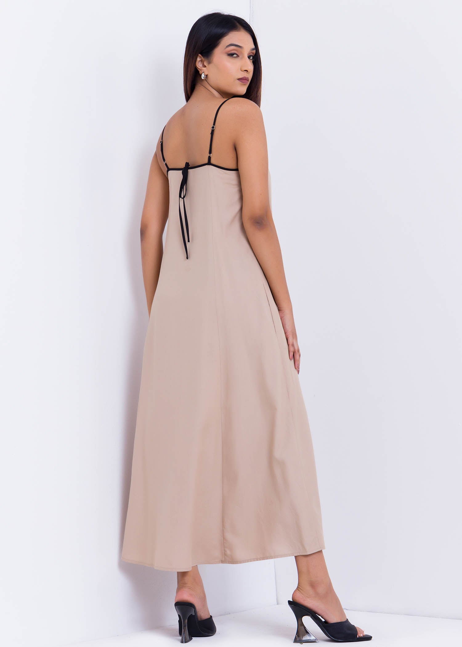 Maxi Dress With Contrast Straps