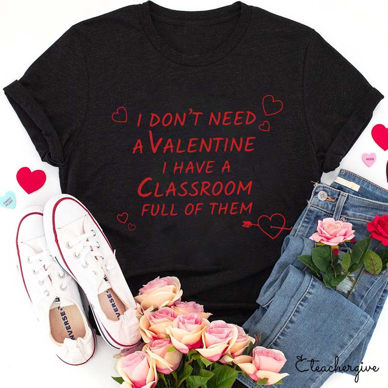 One Loved Teacher Valentine Teacher Love T-Shirt