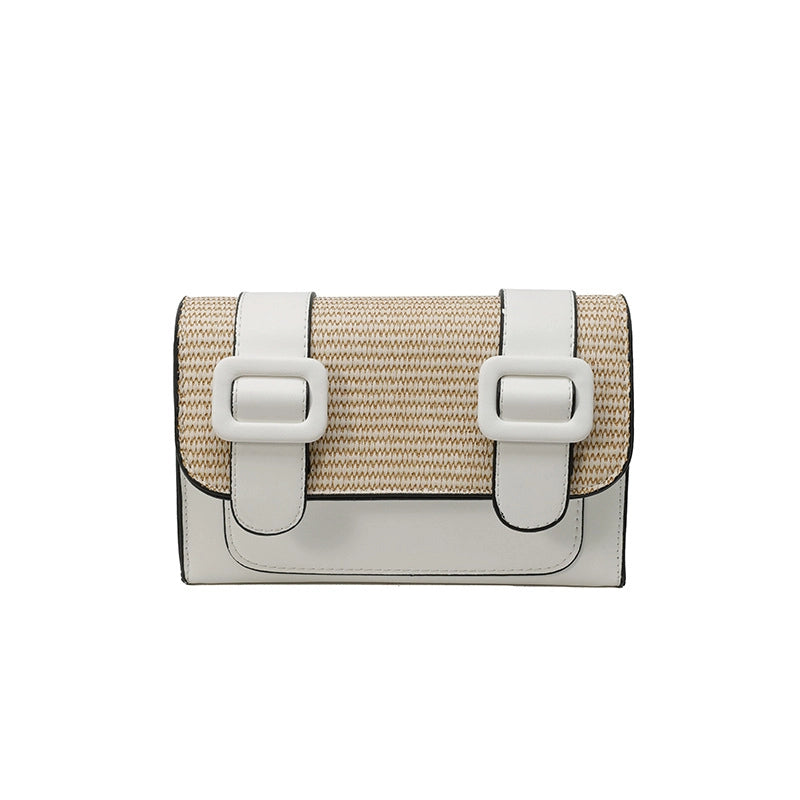 Women's Medium Pu Leather Solid Color Classic Style Streetwear Square Flip Cover Crossbody Bag