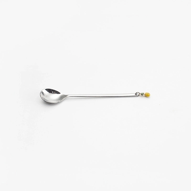 Cute Solid Color Stainless Steel Tableware