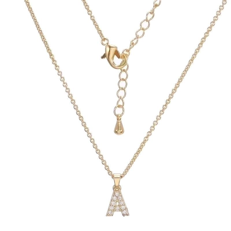 Brass Cable Chain Letter Necklace