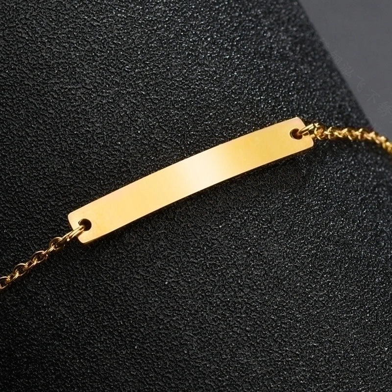 Fashion 304 Stainless Steel No Inlaid Stainless Steel Bracelets In Bulk
