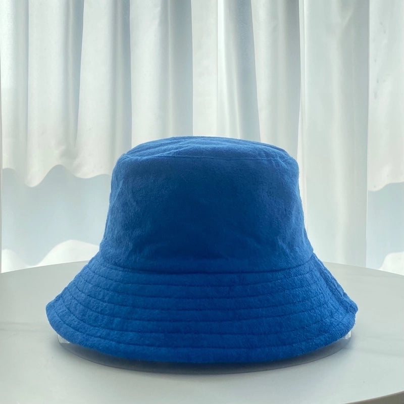 Women's Minimalist Solid Color Flat Eaves Bucket Hat