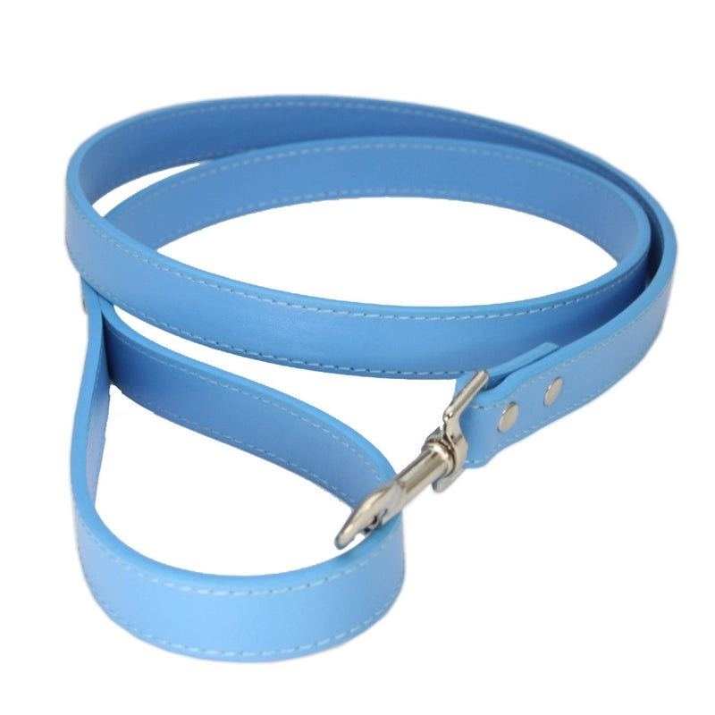 Simple Solid Color Pet Dog Cat Anti-lost Pu Leather Hand Holding Rope