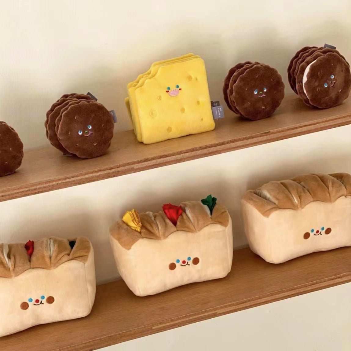 Cheese&Cookie Squeaky Dog Toys