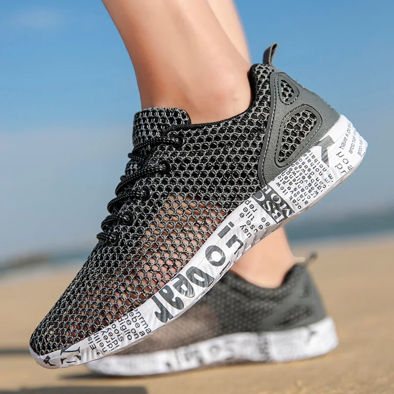 oxford Summer Mens Beach Shoes Outdoor Sandals Air Mesh Sneaker Fashion Women Foam Sport Aqua Footwear Water