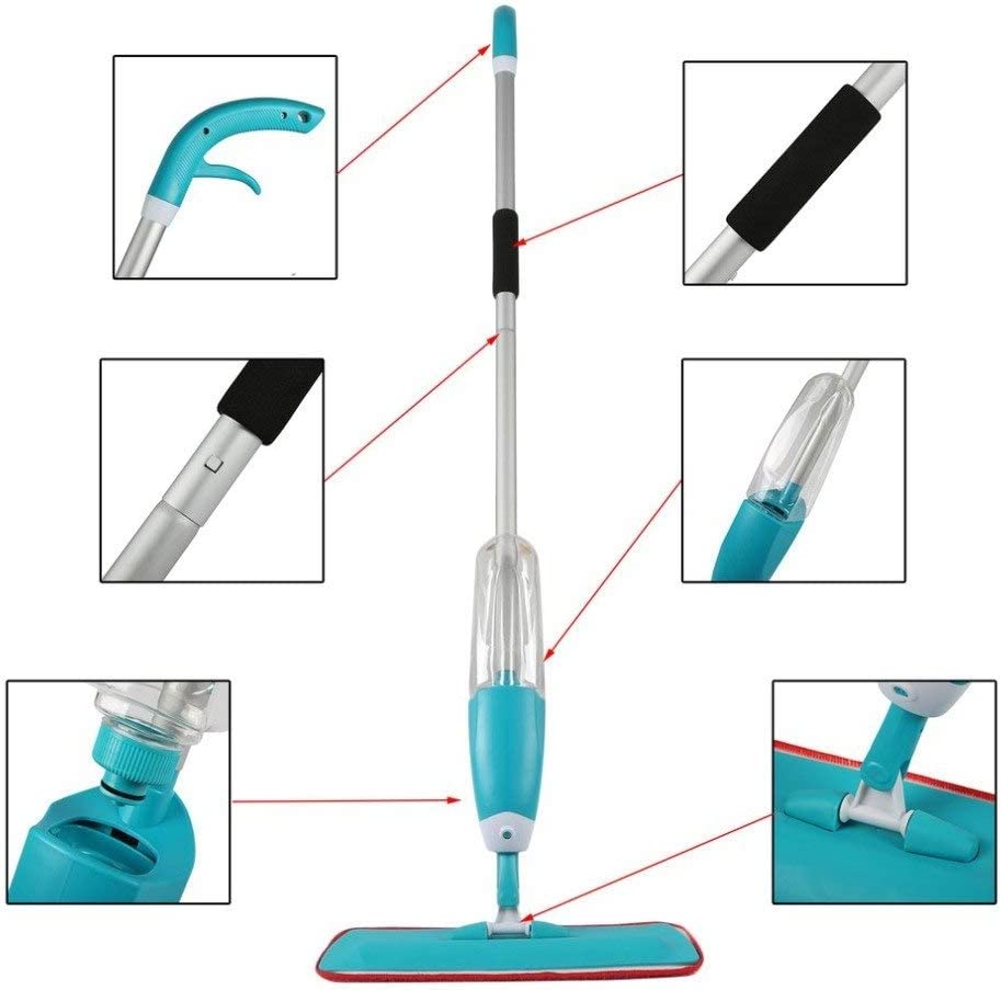 Handheld Water-Spraying Mop. Mop With Spray